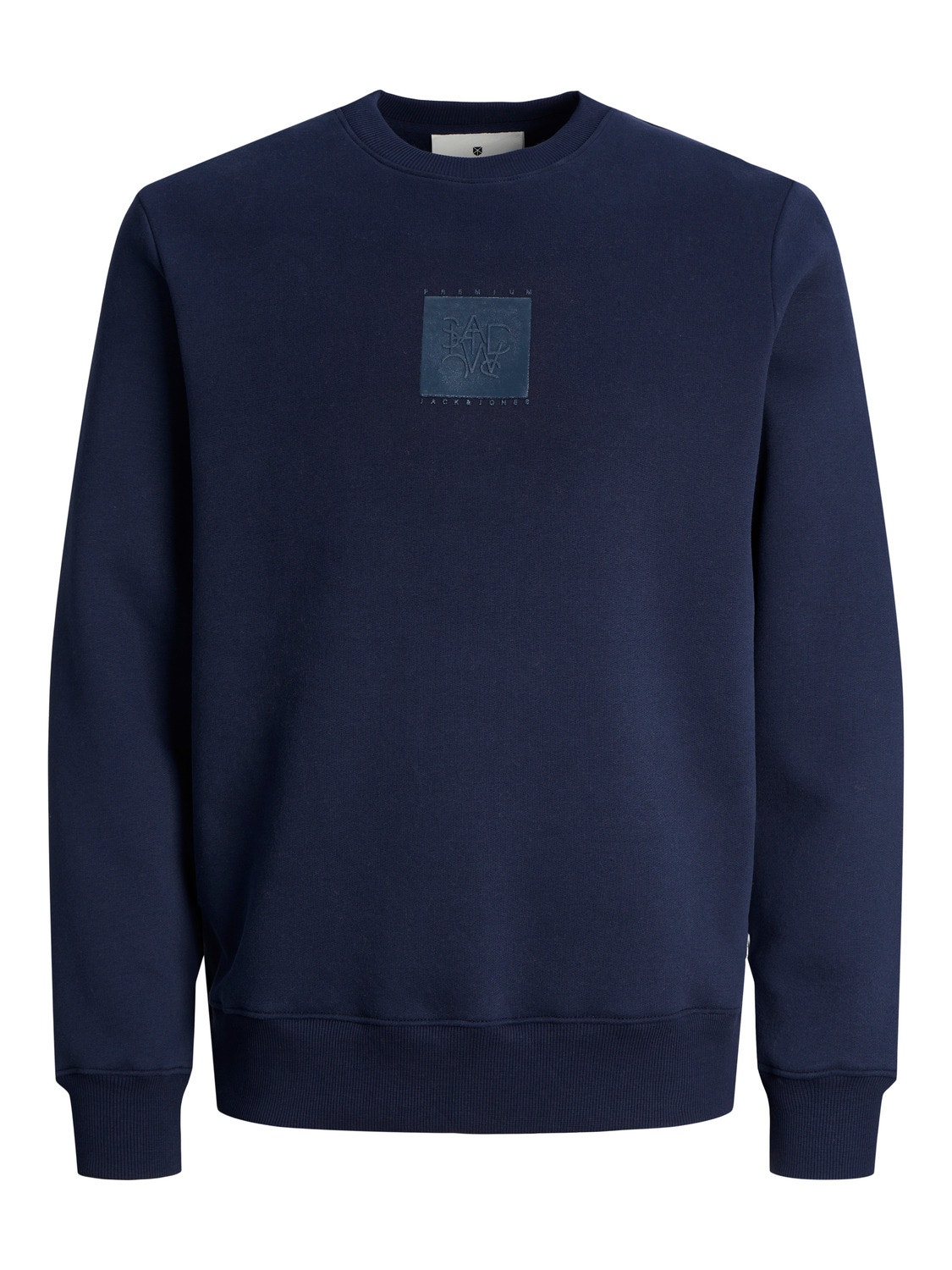 Jack & Jones Gładki Bluza z okrągłym dekoltem -Perfect Navy - 12250403