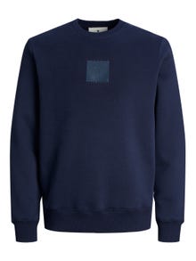 Jack & Jones Plain Crew neck Sweatshirt -Perfect Navy - 12250403