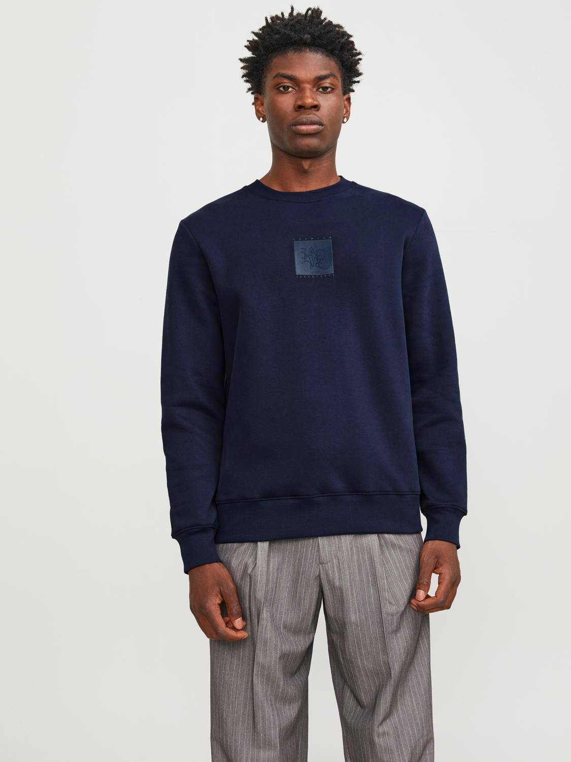 Plain dark 2025 blue sweatshirt