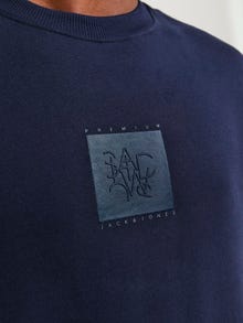 Jack & Jones Plain Crew neck Sweatshirt -Perfect Navy - 12250403