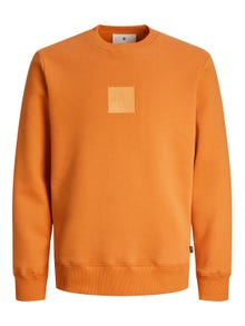Jack & Jones Plain Crew neck Sweatshirt -Peach Caramel - 12250403