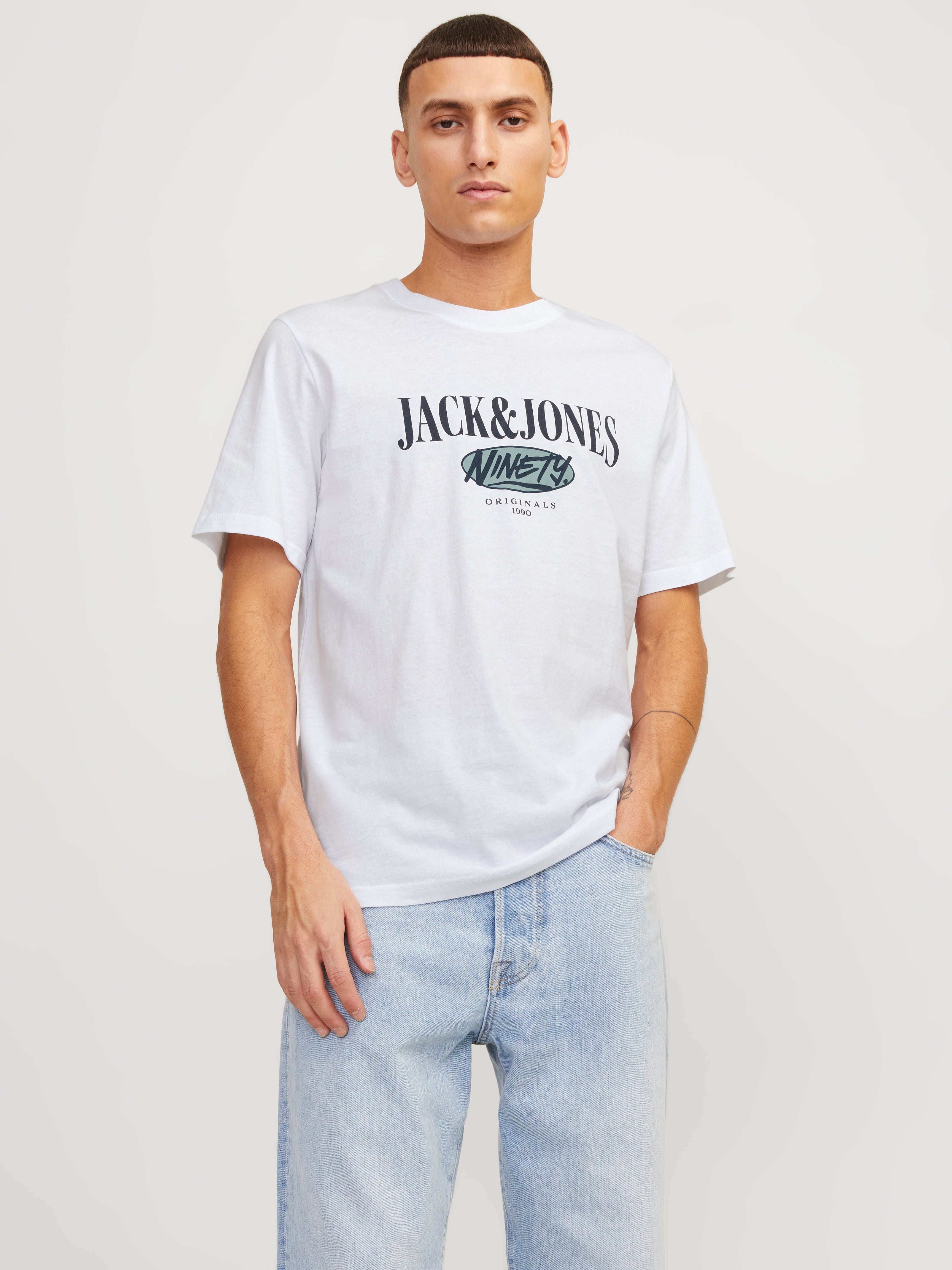 Jack & Jones T-shirt Logo Col rond - 12250411