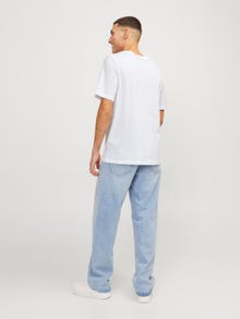 Jack & Jones Logo O-hals T-skjorte -Bright White - 12250411