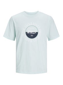 Jack & Jones Logo Crew neck T-shirt -Skylight - 12250411