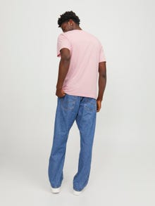 Jack & Jones Logo Rundhals T-shirt -Pink Nectar - 12250411
