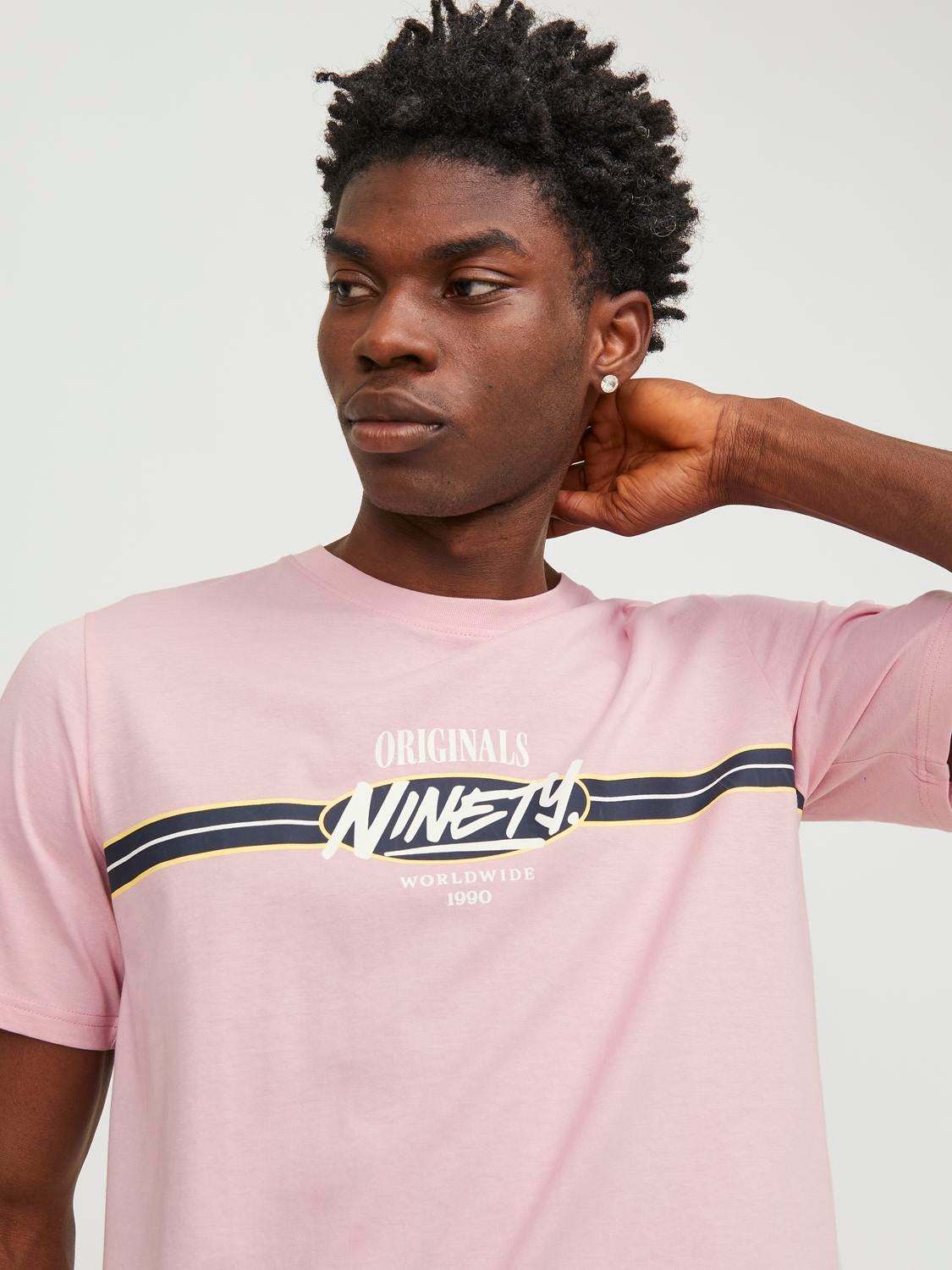 Pink adidas on sale originals t shirt