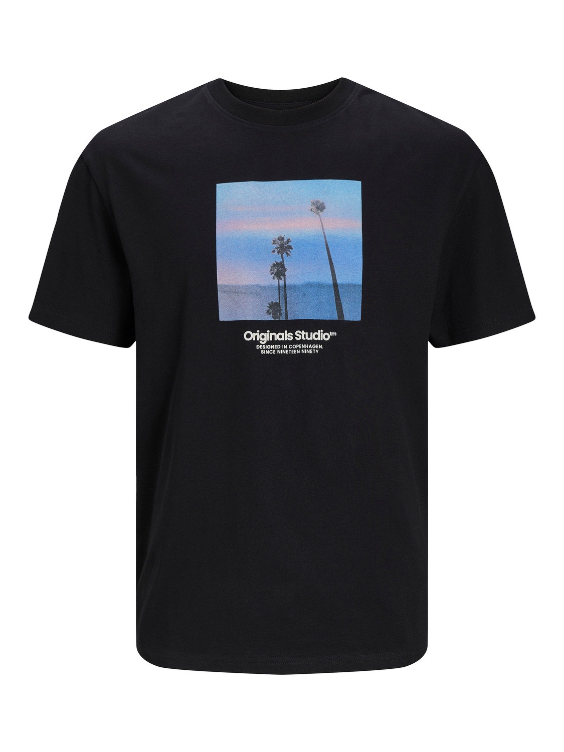 Jack & Jones Gedrukt Ronde hals T-shirt -Black - 12250421