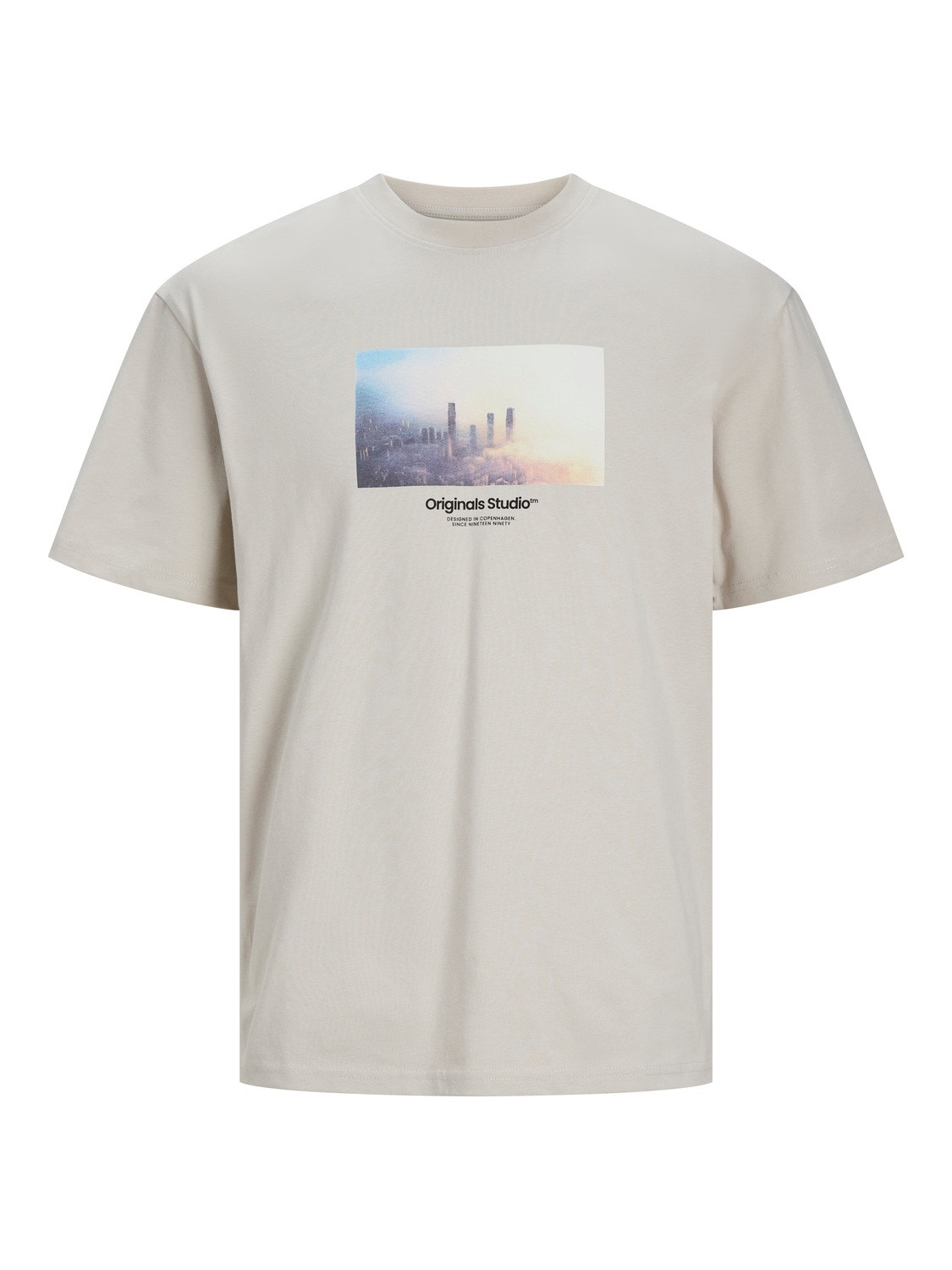 Jack & Jones Gedruckt Rundhals T-shirt -Moonbeam - 12250421