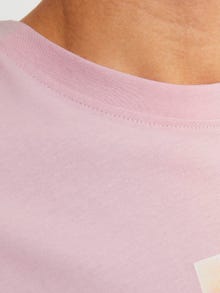 Jack & Jones Spausdintas raštas Apskritas kaklas Marškinėliai -Pink Nectar - 12250421