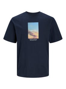 Jack & Jones Printed Crew neck T-shirt -Sky Captain - 12250421