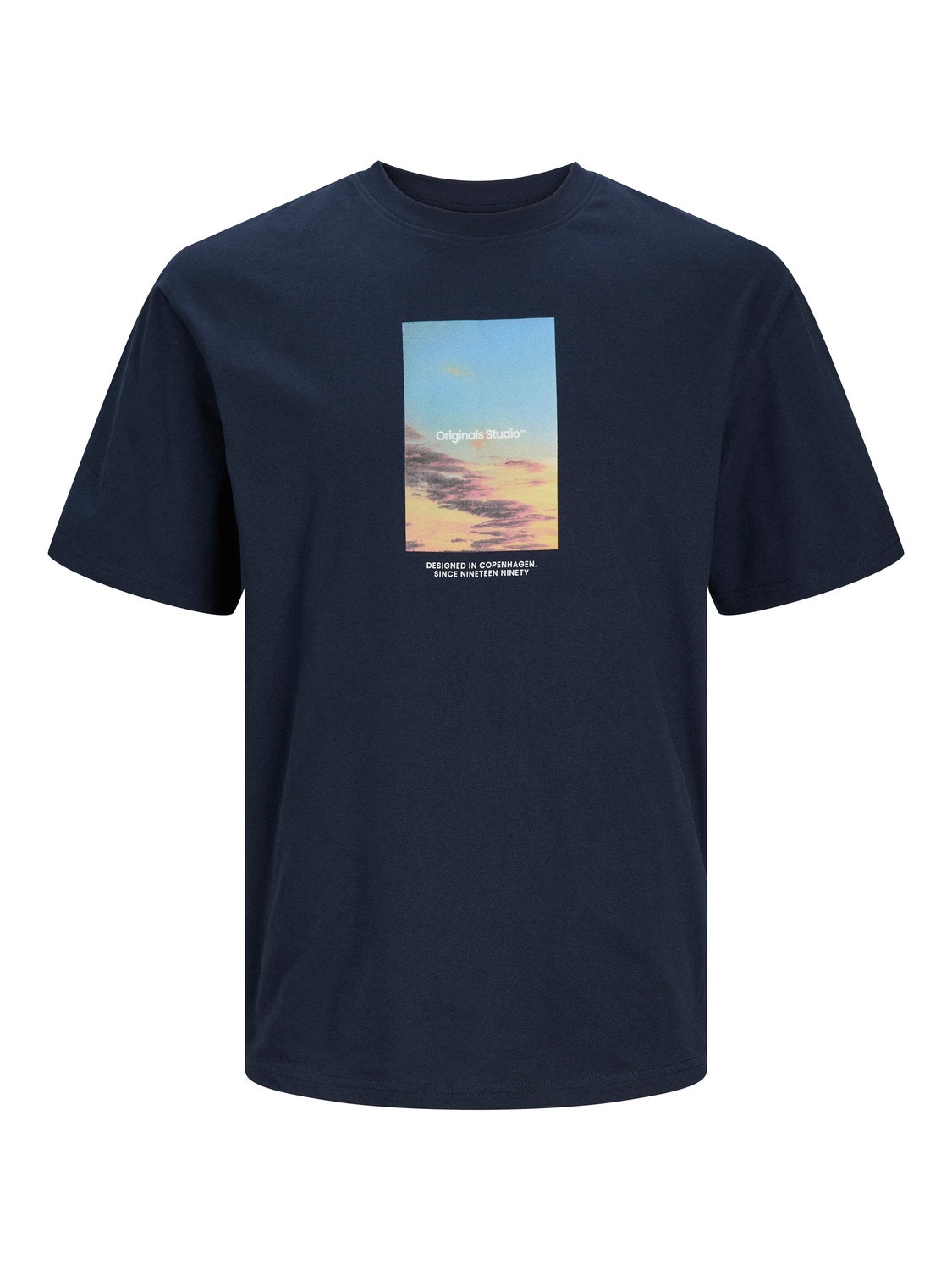 Jack & Jones Printed Crew neck T-shirt -Sky Captain - 12250421