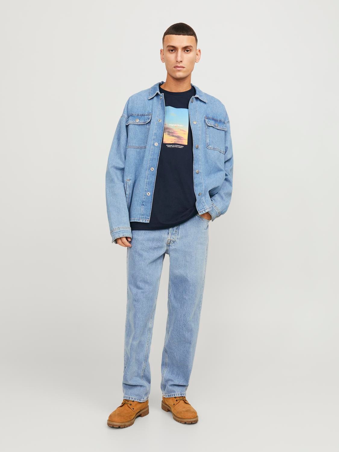 Jack & Jones Καλοκαιρινό μπλουζάκι -Sky Captain - 12250421