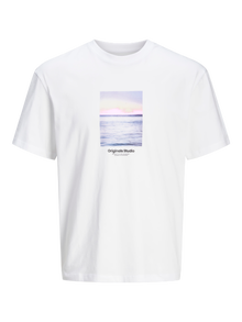 Jack & Jones Καλοκαιρινό μπλουζάκι -Bright White - 12250421