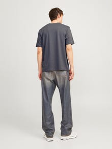 Jack & Jones Printet Crew neck T-shirt -Iron Gate - 12250421