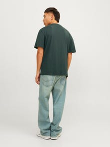 Jack & Jones Nyomott mintás Környak Trikó -Forest River - 12250421