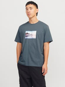 Jack & Jones Spausdintas raštas Marškinėliai -Stormy Weather - 12250421