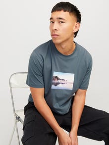 Jack & Jones Spausdintas raštas Marškinėliai -Stormy Weather - 12250421