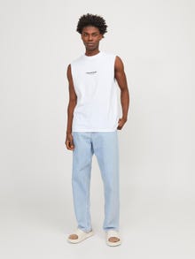 Jack & Jones Potištěný Kruhový výstřih Tílko -Bright White - 12250430