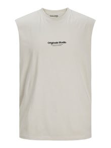 Jack & Jones Trykk O-hals Tanktopp -Moonbeam - 12250430