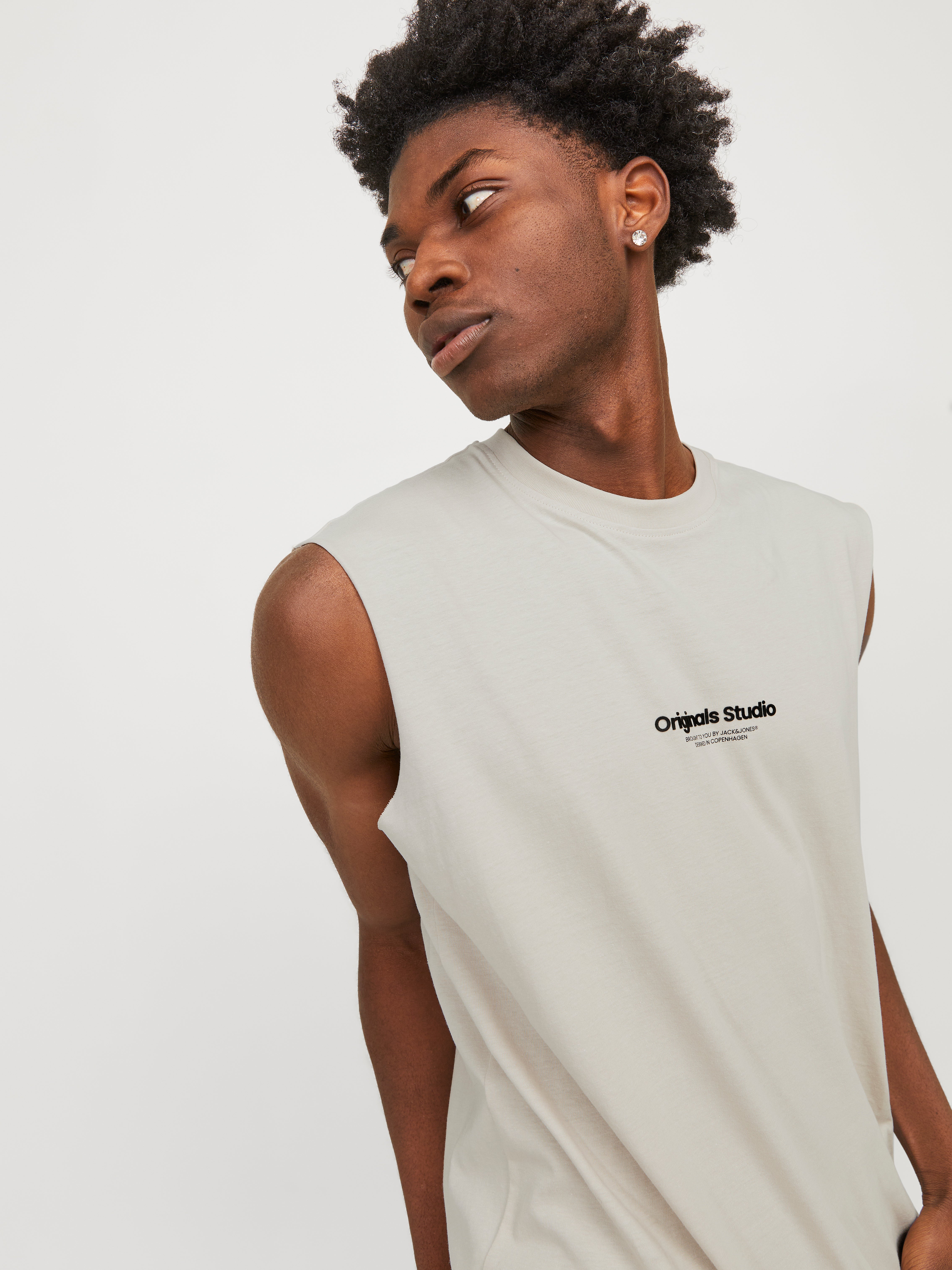 Thumbnail - Gedruckt Rundhalsausschnitt Tanktop