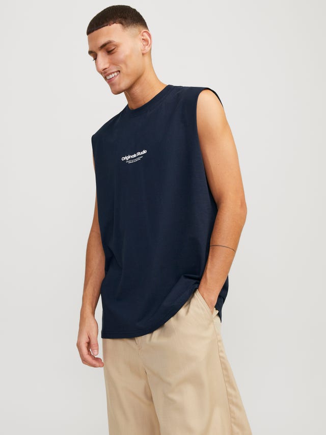 Jack & Jones Trykk O-hals Tanktopp - 12250430