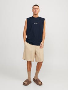 Jack & Jones Nyomott mintás Környak Ujjatlan trikó -Sky Captain - 12250430