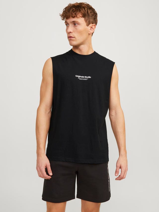 Jack & Jones Camiseta de tirantes Estampado Cuello redondo - 12250430