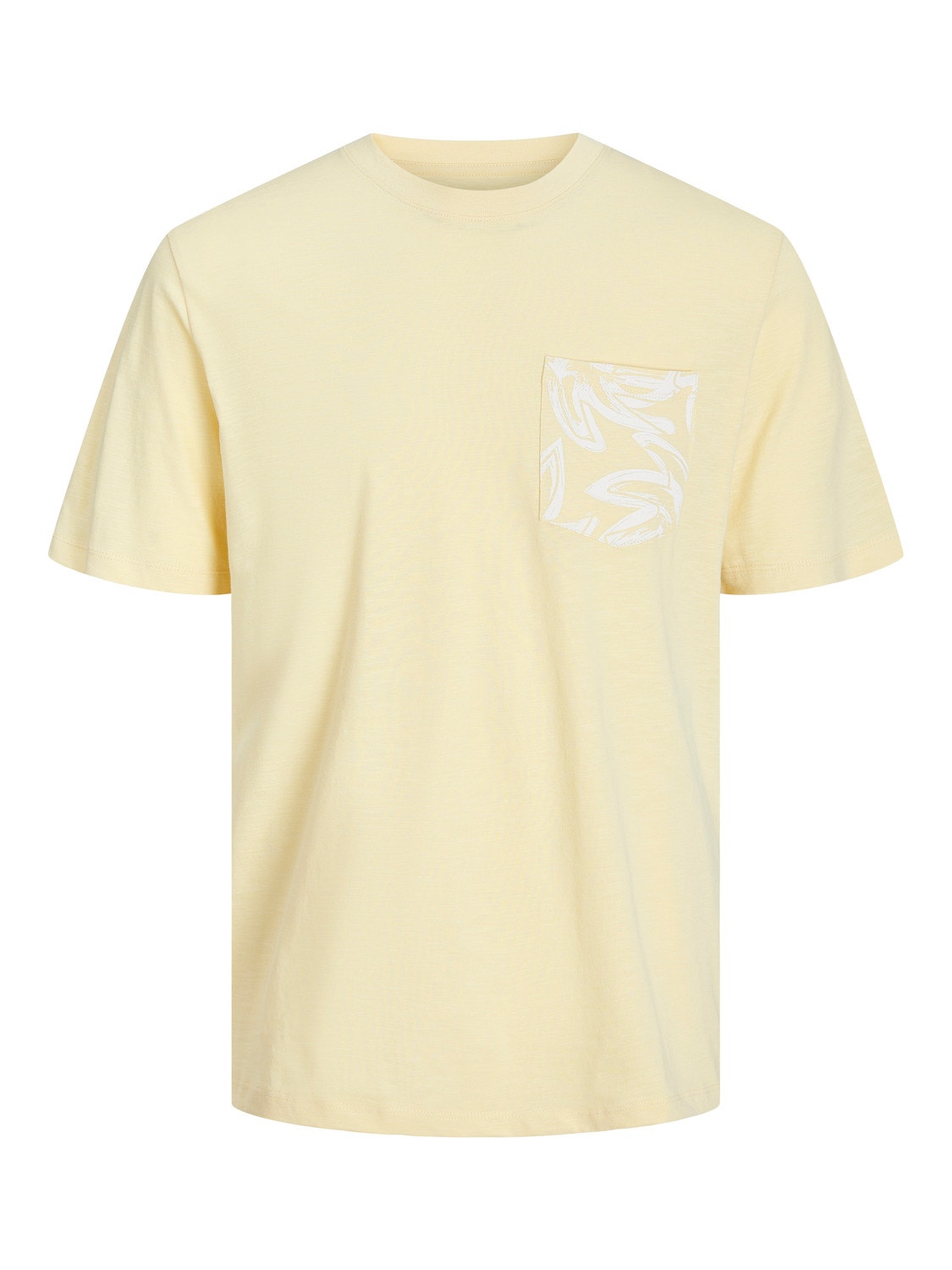 Jack & Jones Gedruckt Rundhals T-shirt -Italian Straw - 12250435