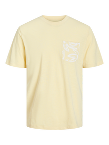 Jack & Jones T-shirt Stampato -Italian Straw - 12250435