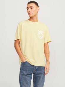 Jack & Jones T-shirt Stampato -Italian Straw - 12250435