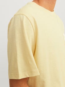 Jack & Jones T-shirt Estampar Decote Redondo -Italian Straw - 12250435