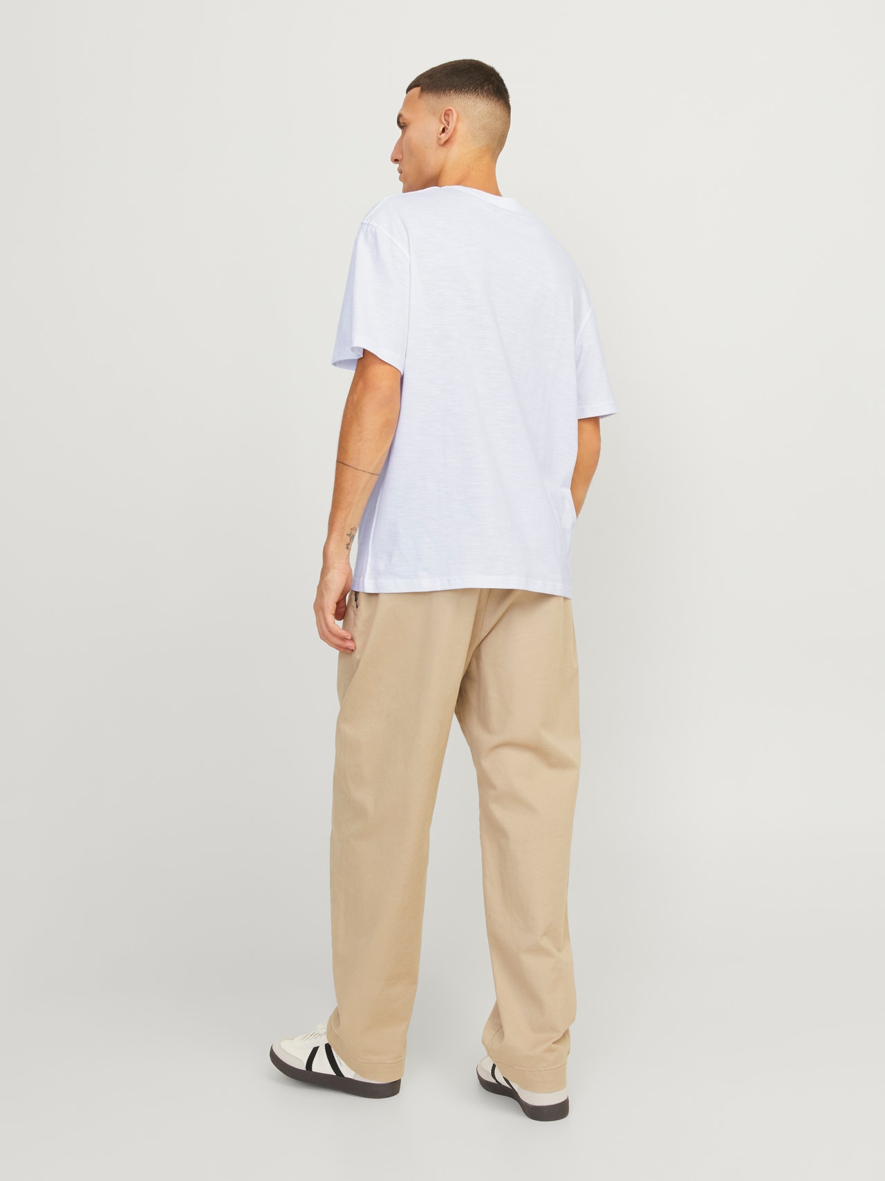 Jack & Jones Logo O-hals T-skjorte -Bright White - 12250436