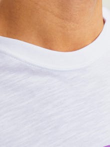 Jack & Jones Logo Pyöreä pääntie T-paita -Bright White - 12250436