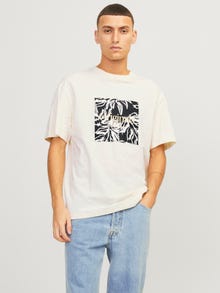 Jack & Jones Camiseta Logotipo Cuello redondo -Buttercream - 12250436