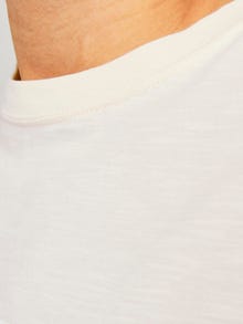 Jack & Jones Logotipas Apskritas kaklas Marškinėliai -Buttercream - 12250436