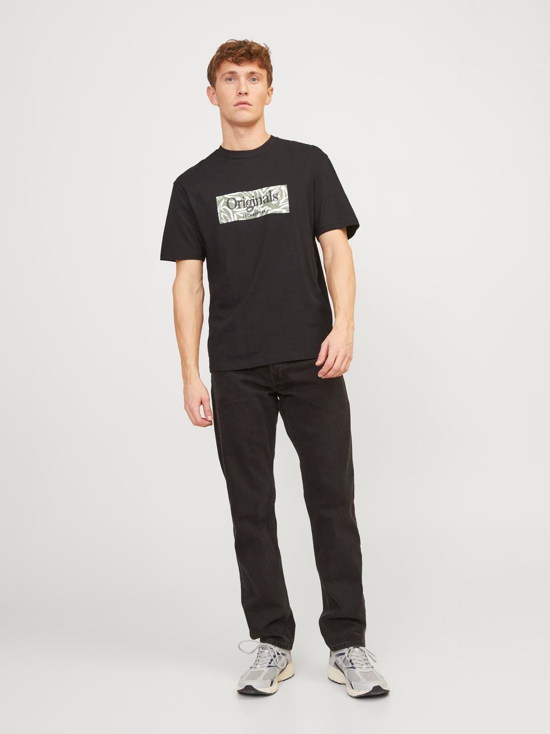 Jack & Jones Καλοκαιρινό μπλουζάκι -Black - 12250436