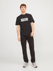 Jack & Jones Camiseta Logotipo Cuello redondo -Black - 12250436