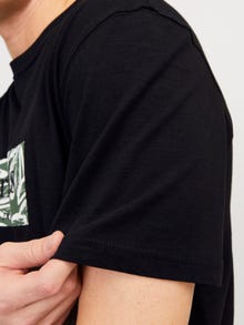 Jack & Jones Logo Crew neck T-shirt -Black - 12250436