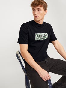 Jack & Jones Camiseta Logotipo Cuello redondo -Black - 12250436