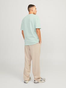 Jack & Jones Nyomott mintás Környak Trikó -Skylight - 12250436