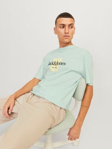 Jack & Jones T-shirt Logo Decote Redondo -Skylight - 12250436