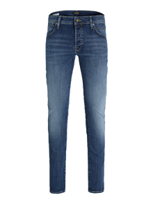 Jack & Jones JJIGLENN JJFOX 50SPS CB 036 NOOS Priglundantys džinsai -Blue Denim - 12250486