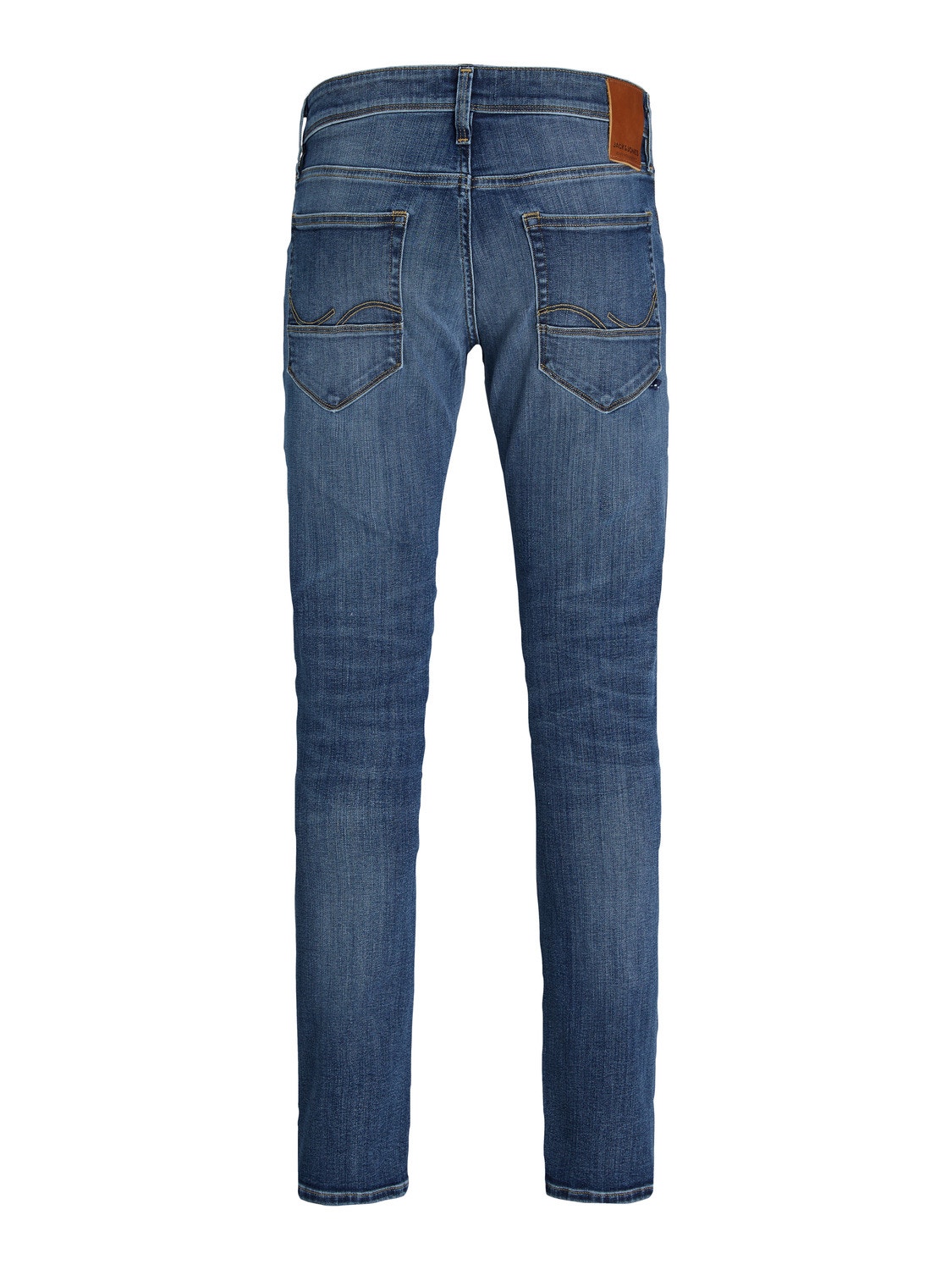 Jack & Jones JJIGLENN JJFOX 50SPS CB 036 Slim fit farmer -Blue Denim - 12250486