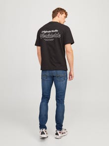 Jack & Jones JJIGLENN JJFOX 50SPS CB 036 NOOS Priglundantys džinsai -Blue Denim - 12250486