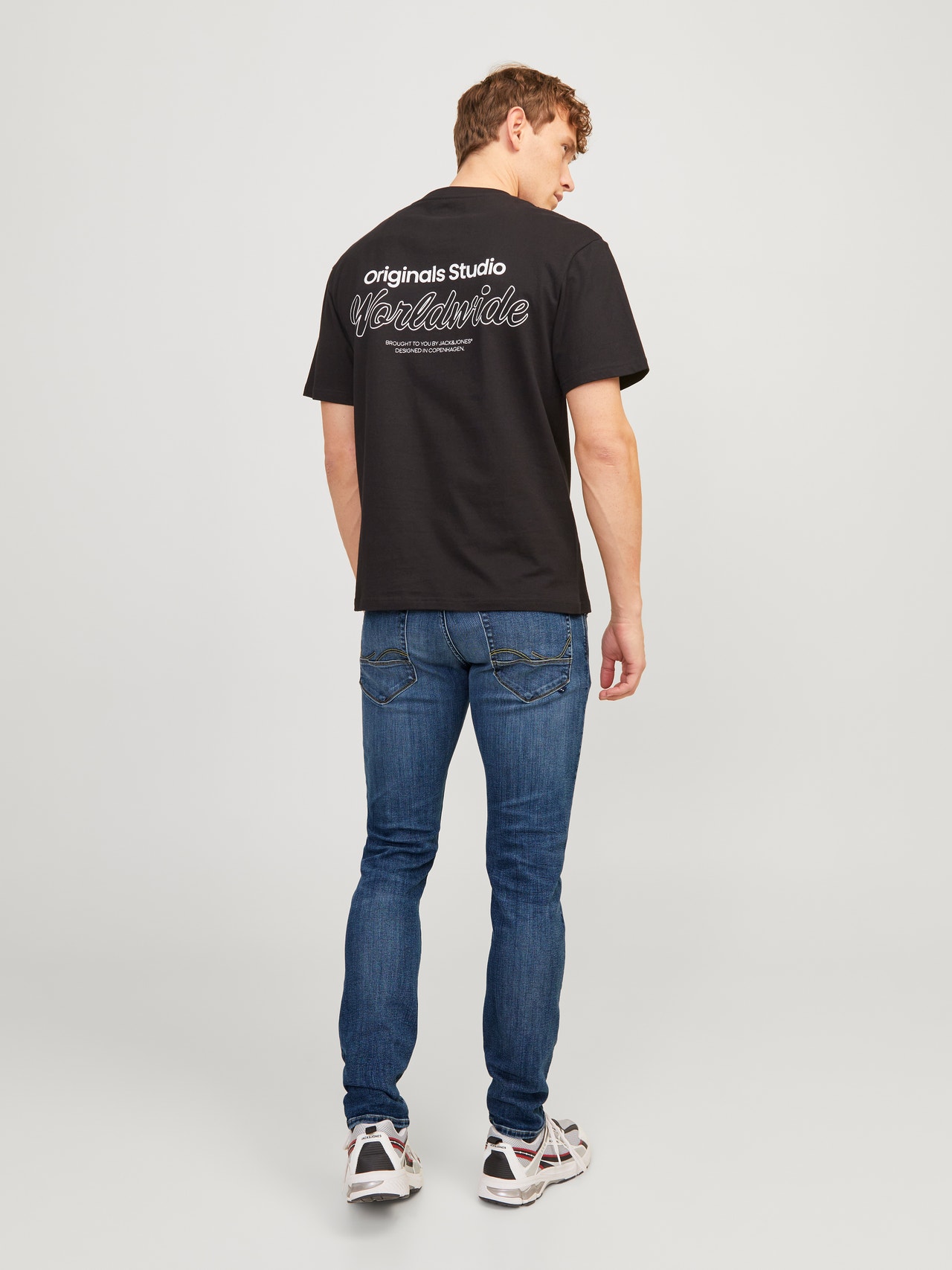 Jack & Jones JJIGLENN JJFOX 50SPS CB 036 Vaqueros de corte slim -Blue Denim - 12250486