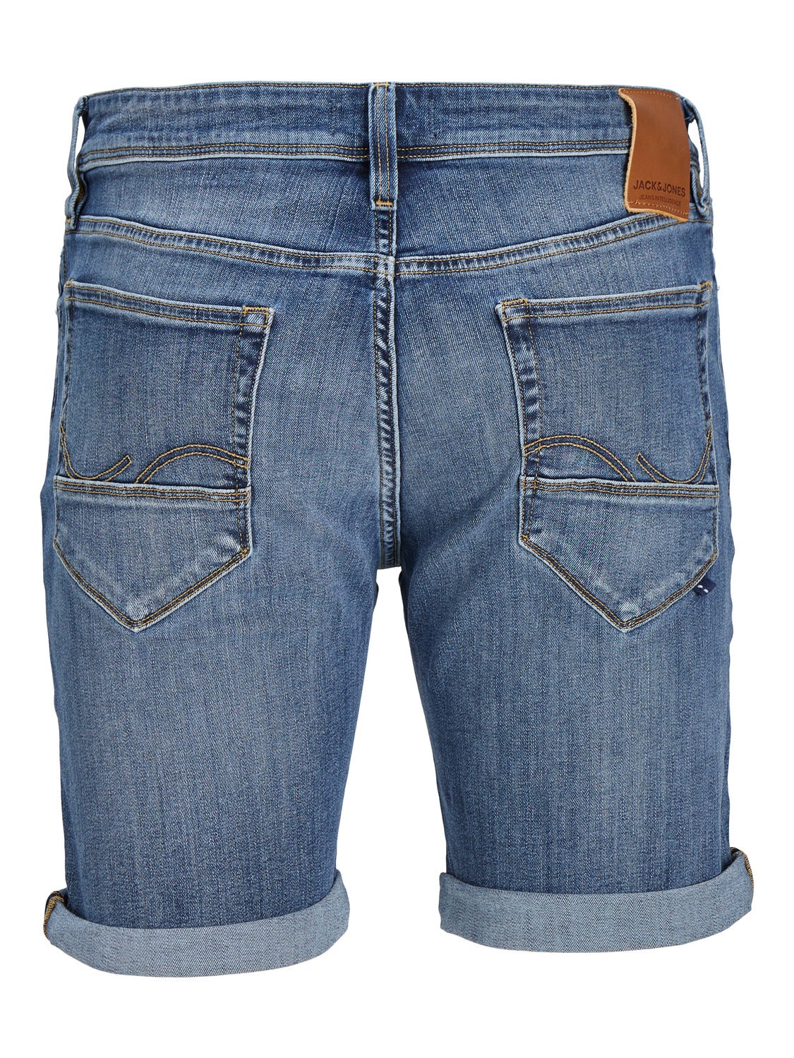 Regular orders fit denim shorts