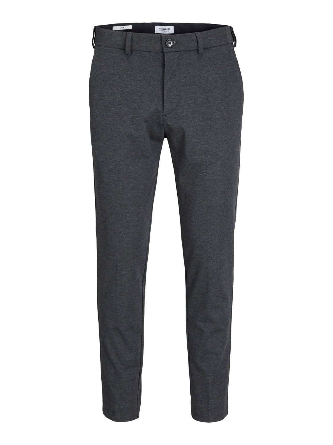 Jack & Jones Παντελόνι Slim Fit Chinos Μεγάλο μέγεθος -Dark Grey Melange - 12250503