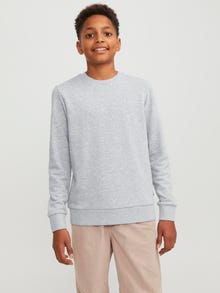 Jack & Jones Sweatshirt Liso Junior -Light Grey Melange - 12250530