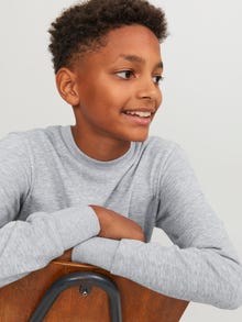 Jack & Jones Sweatshirt Liso Junior -Light Grey Melange - 12250530