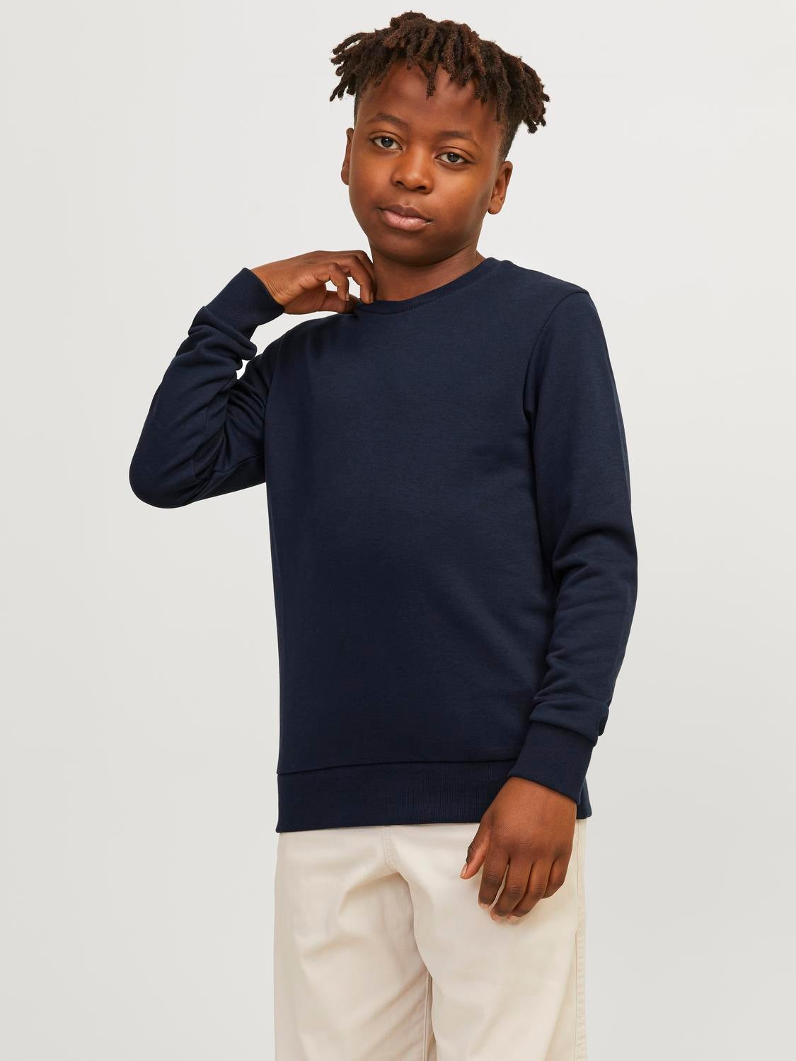 Einfarbig Sweatshirt Junior